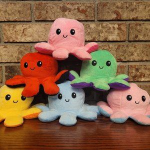 Reversible Octopus Plushie Toy